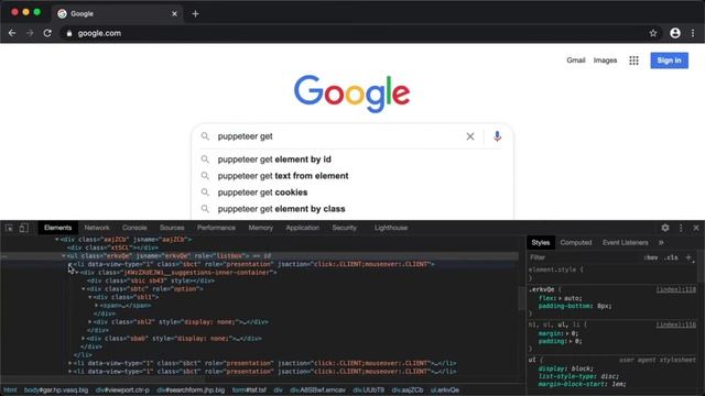 How to scrape Google search suggestion using puppeteer? смотреть онлайн