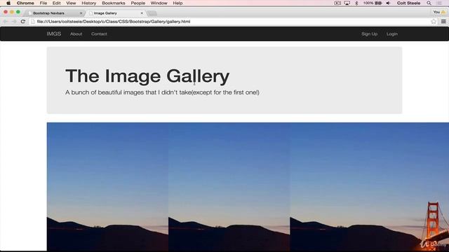 7 Bootstrap Image Gallery Pt 1 смотреть онлайн