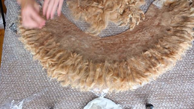 FELTING & ВАЛЯНИЕ: "Эко мех". Блок 2. Урок 3. Раскладка флиса. How Felting alpaca fleece. смотреть онлайн