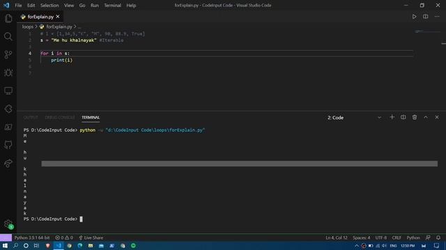 For Loop, Range function in Python Explained | Explained in Hindi | Code Input смотреть онлайн