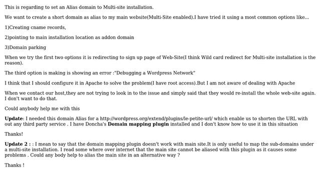 Wordpress: Alias domain to Multi-site installation in Apache смотреть онлайн