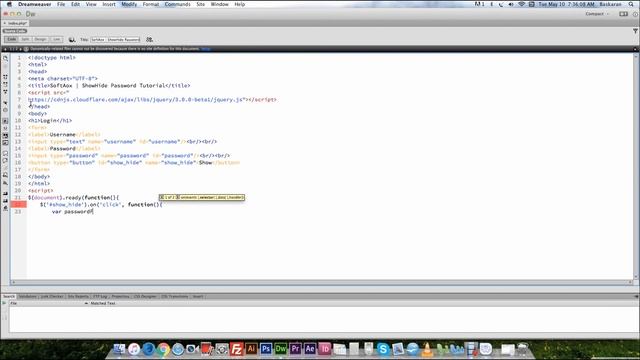 How to Show/Hide Password in TextBox with Button using jQuery смотреть онлайн