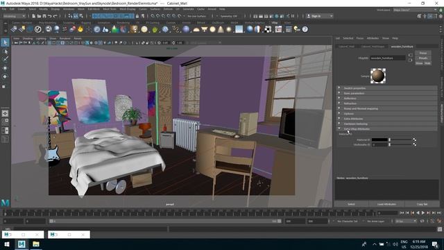 V-Ray Maya 2018 software Tutorial - Render Elements/Passes смотреть онлайн