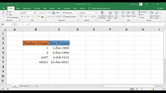 HOW TO FORMAT DATE IN EXCEL USING SIMPLE FORMULA | ENGLISH | DATE FORMATTING | XL TECH | ENGLISH смотреть онлайн