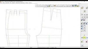 Построение брюк Bershka в Графис