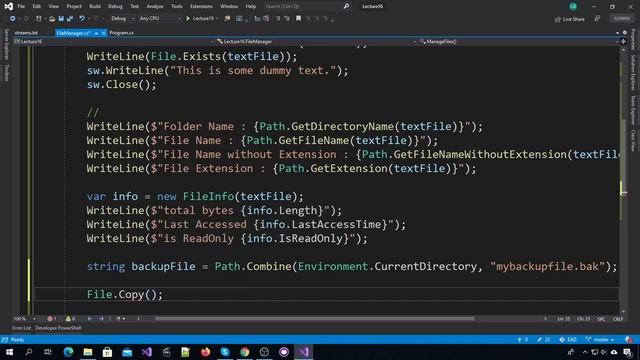 Lecture 16, Object Serialization using System.Text.Json, EAD смотреть онлайн
