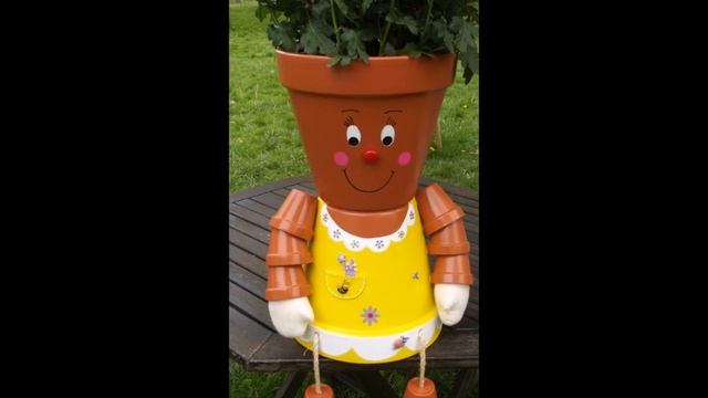 Украшаем сад. Садовые фигурки и человечки из цветочных горшков для сада и огорода своими руками