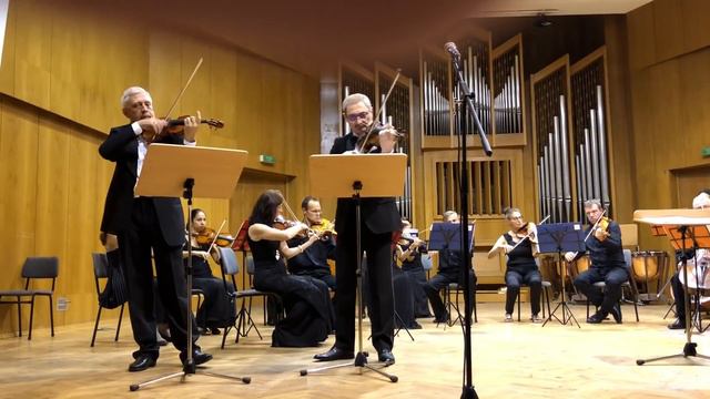 Amb. Armen Sargsyan & Angel Stankov performing Vivaldi, Concert for Two Violins in A minor. Allegro смотреть онлайн