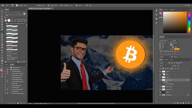 Как создать свечение и 3D эффект в Photoshop смотреть онлайн