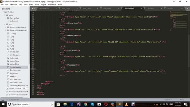 How to Create a Simple Contact Us page with bootstrap in php смотреть онлайн