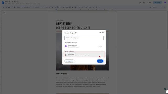 How to restrict Editing mode on shared Google Docs смотреть онлайн