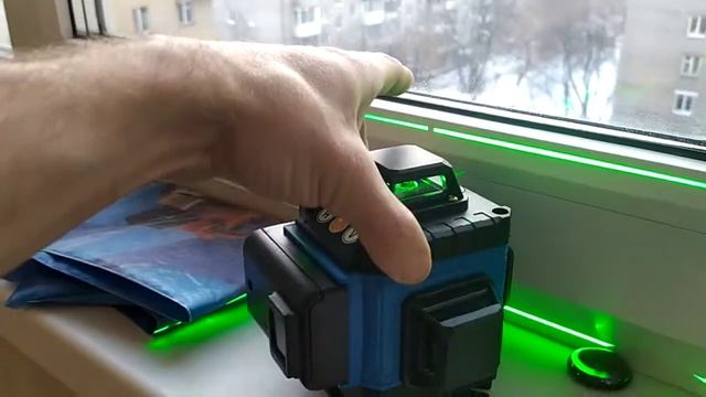 Китайский 4D лазерный уровень с кривыми настройками. смотреть онлайн