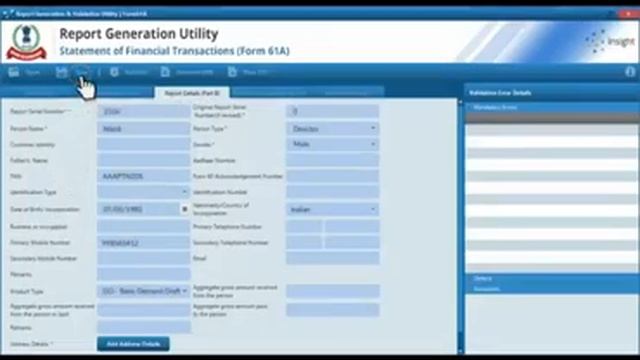 Preparation of Reports in form 61A смотреть онлайн