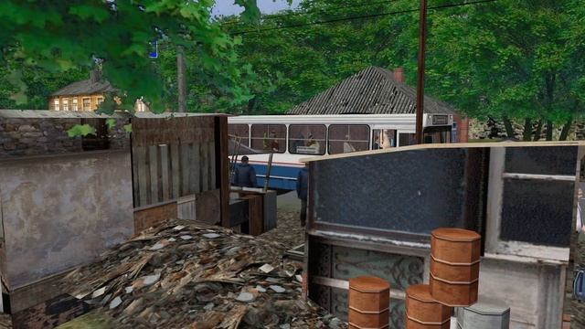 Ушедший в историю Лиаз 5256 на карте Мичурино по 4-му маршруту смотреть онлайн