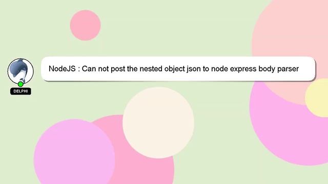 NodeJS : Can not post the nested object json to node express body parser смотреть онлайн