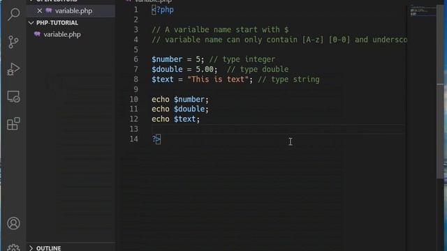 PHP - Variable смотреть онлайн