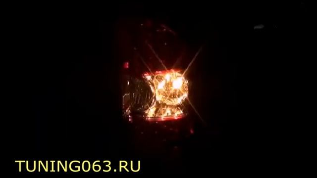 Задние фонари для Mitsubishi Pajero('03-'05), светодиодные, прозрачные красные смотреть онлайн