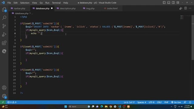 Inserting Admin Panel to mysql database through php. смотреть онлайн