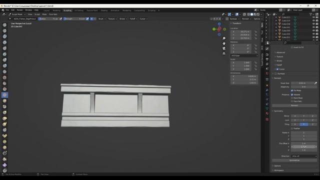 Повторяющаяся 3d модель без текстурного шва в blender смотреть онлайн