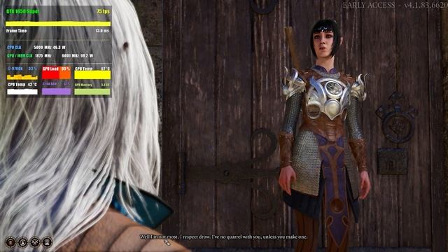 Baldur's Gate III | GTX 1650 SUPER | FullHD, ULTRA смотреть онлайн