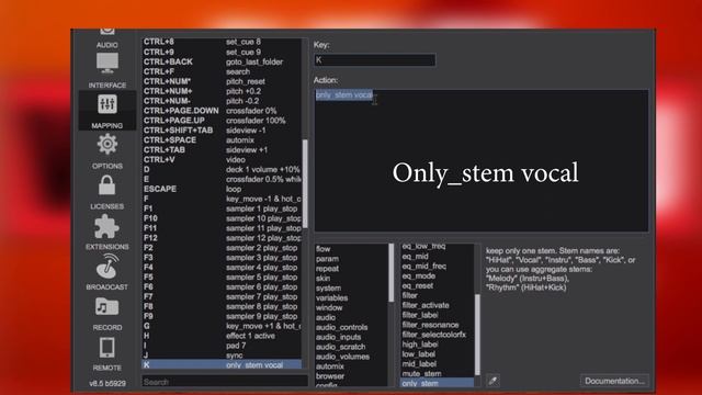Virtual Dj 2021 Stem Keyboard Shortcut Settings