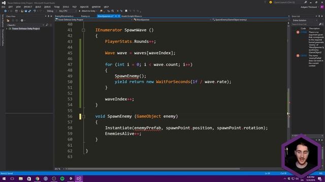 How to make a Tower Defense Game (E25 WAVE SPAWNER 2.0) - Unity Tutorial смотреть онлайн