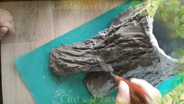 Горшок для цветов Из Цемента, Пластиковых Бутылок и Тряпок. Замшелый Пень. Полная версия смотреть онлайн