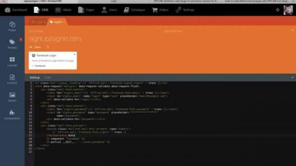 Making Social plugin compatible with the Mall plugin on OctoberCMS