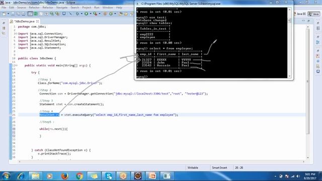 Java JDBC Demo смотреть онлайн