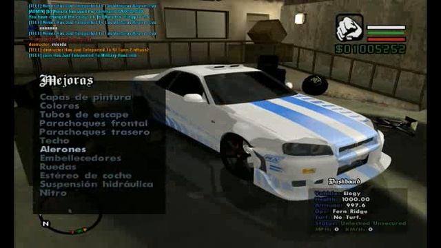Nissan Skyline GTR R34 Mod Gta Sa [Full Tuneable] смотреть онлайн
