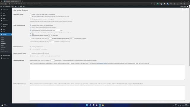 How To Show/Hide Comments Cookies Opt-in Checkbox WordPress
