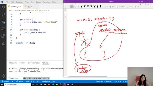 Node.js - exports vs module exports смотреть онлайн