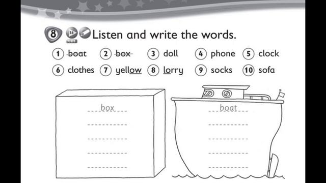 Kid's Box 2, Unit 4, AB page 28, exercise 8 смотреть онлайн