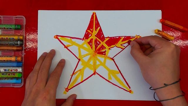 Рисуем ЗВЕЗДУ как на Кремле смотреть онлайн