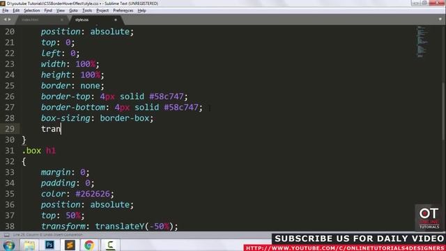 CSS3 Draw border animation On Hover - Creating a Border Animation Effect with Html and CSS смотреть онлайн