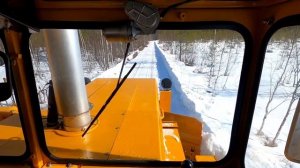 ТРАКТОР КИРОВЕЦ. ТРАКТОР К 700. ПЕРЕДНИЙ ОТВАЛ. ОБЗОР И ОСМОТР ТРАКТОРА. УБОРКА СНЕГА. ЧИСТКА СНЕГА