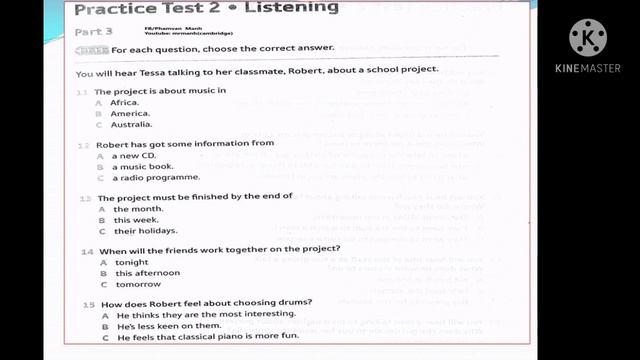 Ket ! A2 ! Test 2 English Cambridge with key смотреть онлайн