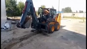 Экскаватор навесной на мини погрузчике Lonking