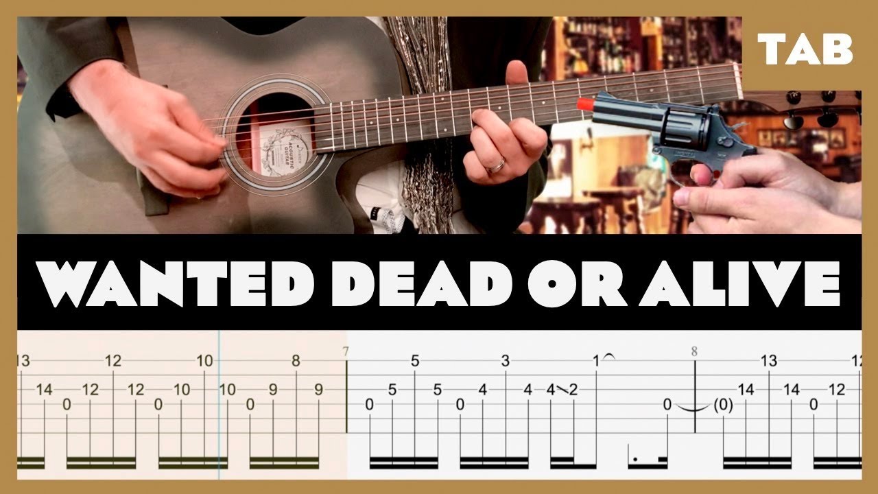 Bon Jovi - Wanted Dead or Alive - Guitar Tab | Lesson | Cover | Tutorial | Donner смотреть онлайн