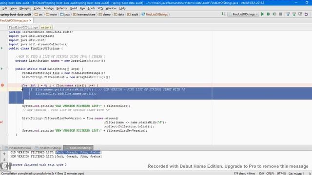 HOW TO FIND A LIST OF STRINGS USING JAVA 8 STREAM | InterviewDOT смотреть онлайн