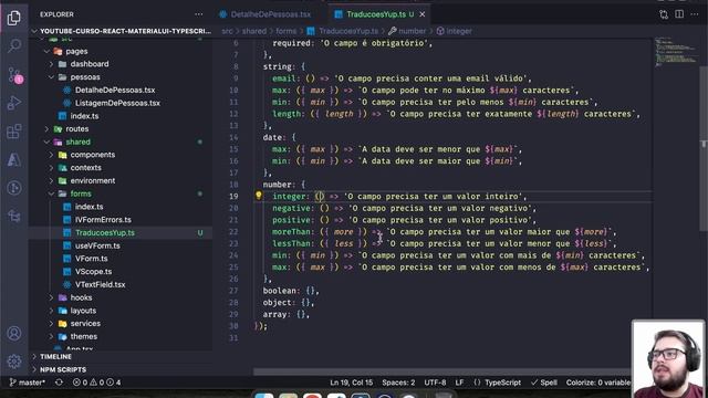 React, Material UI 5 e Typescript: #39 - Como traduzir as mensagens de validação do Yup смотреть онлайн
