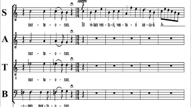Mozart - KV66 - 3 Credo Part 4 of 4 - Dominicus Mass - Bass смотреть онлайн