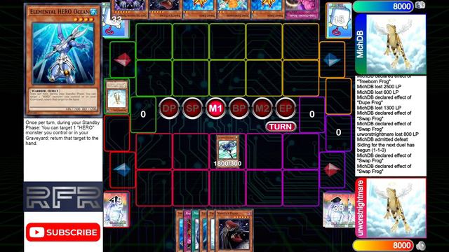 Hero frog vs Frog monarch | Edison Format | Dueling Book смотреть онлайн