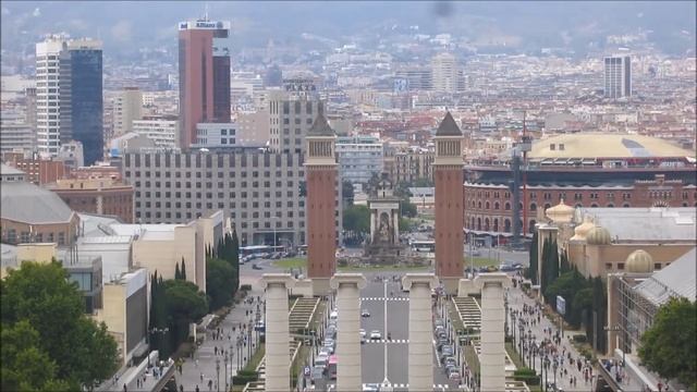 Барселона Гора Монжуик, музей искусства Каталонии смотреть онлайн