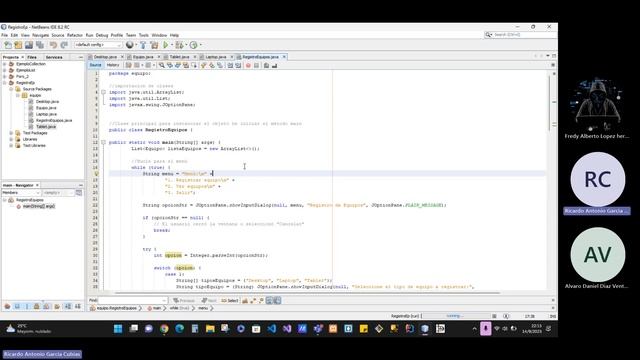 Código en java, Herencia, Constructor y ArrayList смотреть онлайн