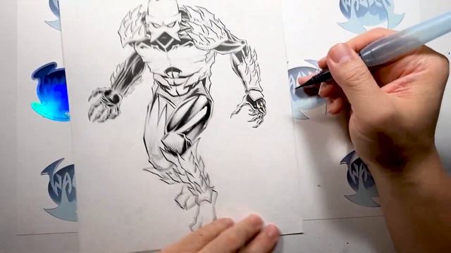 How Comic Books are made. Each step from Pencils to Inks to Colors to print. Making Comics book tip смотреть онлайн