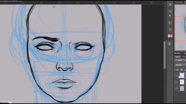 How To Draw a Female Face Sketch смотреть онлайн