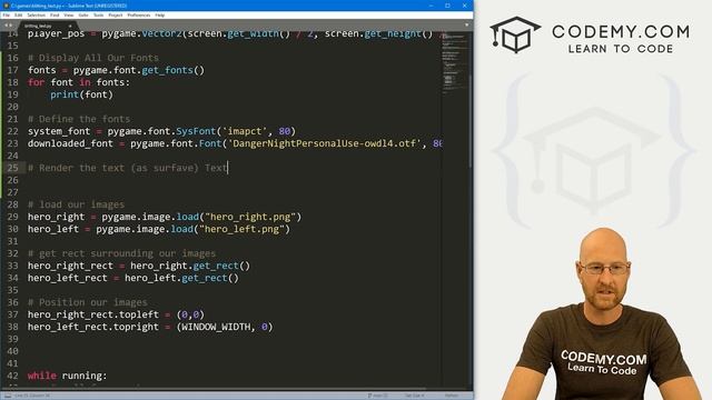 Adding Text To Your Game - PyGame Thursdays 5 смотреть онлайн