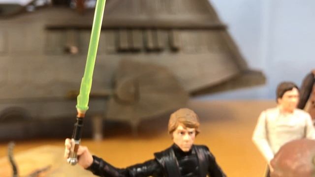 Haslab Jabba's Sail Barge Khetanna Battle Recreation Hasbro Star Wars 3 3/4''action figures смотреть онлайн