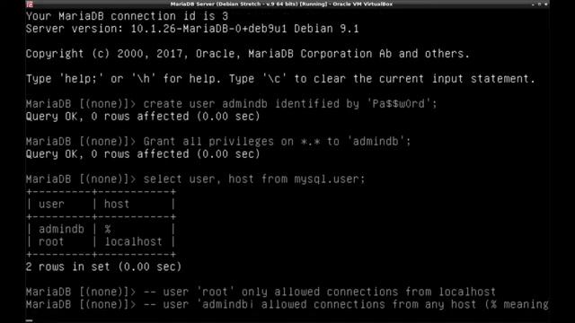 Enabling remote access on mariadb server смотреть онлайн